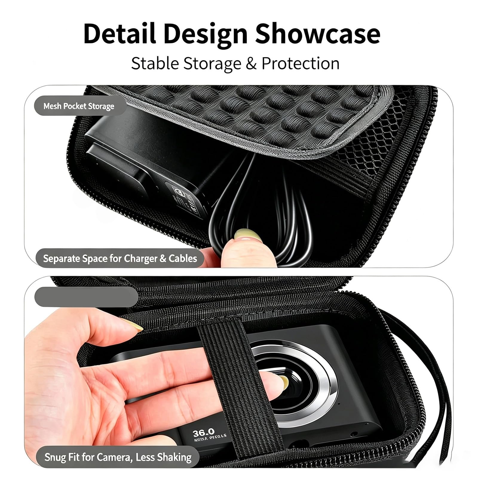 소니/캐논용 CCD 디지털 카메라 케이스, 메시 포켓, - Camera Wrist Strap 리뷰 및 가격
