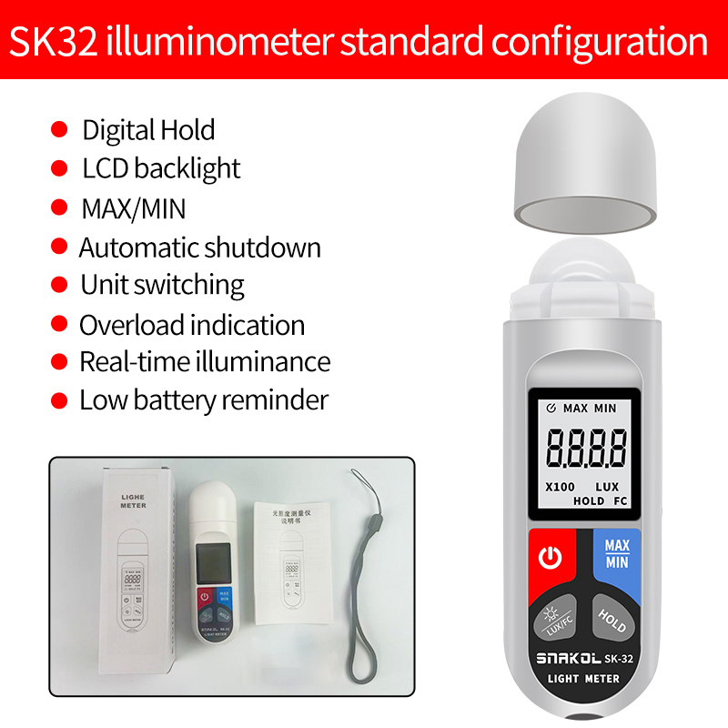 SK-32 디지털 조도계 휴대용 럭스 테스터 LCD 0 - Photography Ratio 리뷰 및 가격